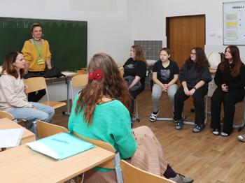 Lektorky z Dobrovolnického centra Kladno na návštěvě v naší škole